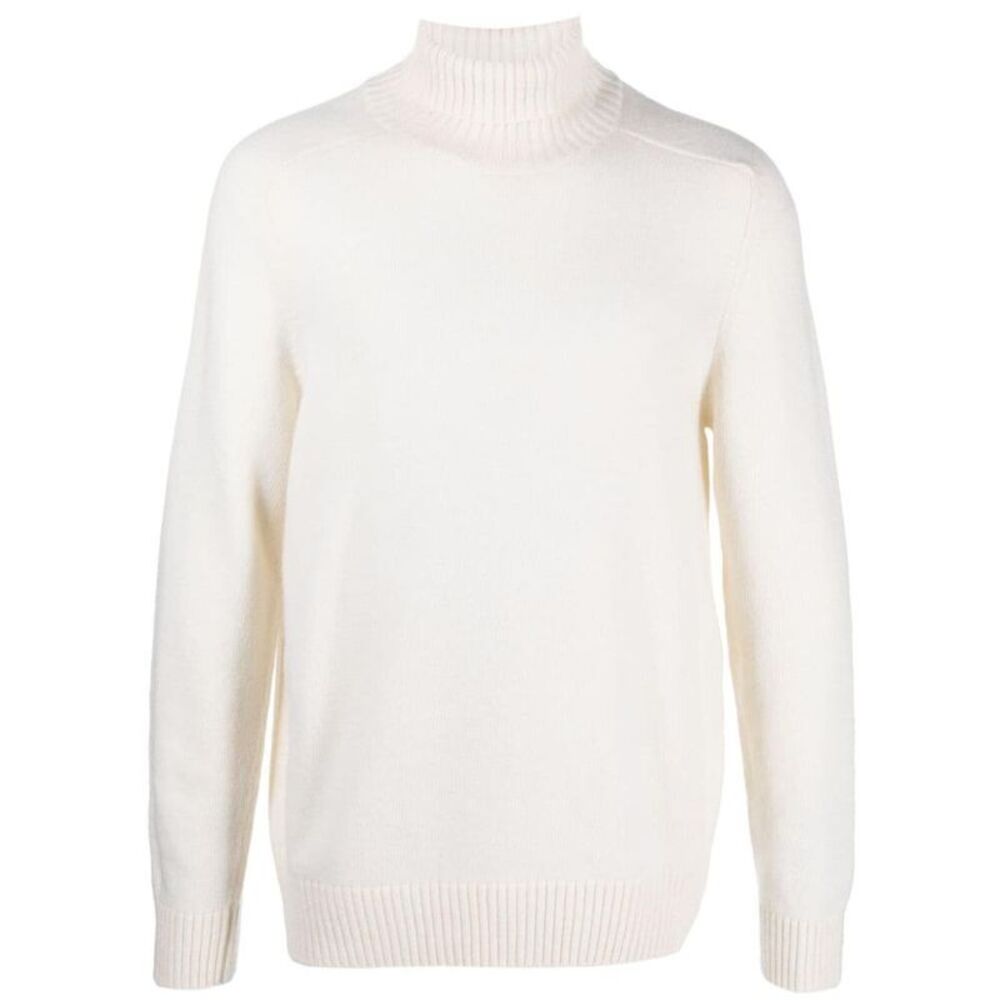 CIRCOLO 1901 Men's Ribbed Turtleneck Sweater Men WHITE Sweaters & Cardigans